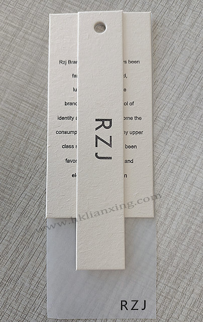 自定义矩形艺术品hangtag