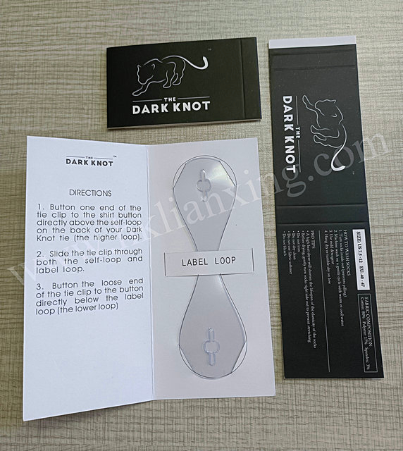 可折叠黑色吊牌